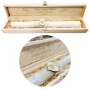 КРЕЩЕННАЯ СВЕЧА В ДЕРЕВЯННОЙ КОРОБКЕ С ГРАВИРОВКОЙ