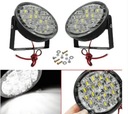 2 PIEZAS 12V 18DIODO LUMINOSO LED RENDONDOS DE AUTOMÓVIL LUZ DIODO LUMINOSO LED DO CONDUCTOR DE DÍA DRL 