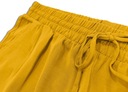Dámske polyesterové nohavice Pantoneclo (žlté) – 2 ks Combo Pack Stredová část (výška v páse) stredná