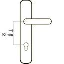 Латунная декоративная дверная ручка RETRO 92 мм LOCK INLET