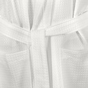 Белый вафельный халат-кимоно вафельный М унисекс
