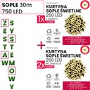 НАРУЖНЫЕ сосульки 750LED 30M ТАЙМЕР СВЕТОВ РОЖДЕСТВЕНСКОЙ ЕЛКИ