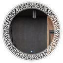 Круглое светодиодное зеркало, сенсорный переключатель 50 см без рамки