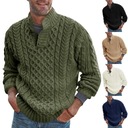 Pánsky sveter s pologolfom s dlhým rukávom Veľkosť XXL