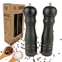 ZESTAW MŁYNKÓW 2 SZT MŁYNEK DO SOLI PIEPRZU RĘCZNY DEWNIANY SÓL PIEPRZ