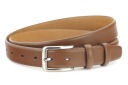 РЕМЕНЬ КОЖАНЫЙ МУЖСКОЙ КЛАССИЧЕСКИЙ 3 см СВЕТЛО-КОРИЧНЕВЫЙ 100