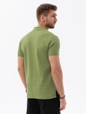 Рубашка-поло мужская трикотажная, оливковая S1374 M