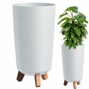 ВЫСОКИЙ ЦВЕТОЧНЫЙ ВАЗ ТОНКАЯ ПОДСТАВКА ДЛЯ ЦВЕТОВ, БЕЛЫЕ НОЖКИ