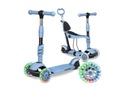 ТРЕХКОЛЕСНЫЙ ДЕТСКИЙ САМОКАТ, СБАЛАНСИРОВАННЫЙ СВЕТОДИОДНЫЙ САМОКАТ 3-в-1 СО СВЕТЯЩИМИСЯ КОЛЕСАМИ