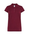 KOSZULKA POLO damska BAWEŁNA 100% JHK BURGUND XXL POLÓWKA