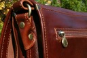 Pánska taška cez rameno kožená veľká hnedá talianska A4 Hmotnosť (s balením) 1.1 kg