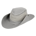 R233E Шапка мужская летняя с сеткой, серая