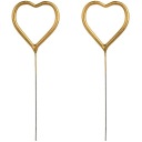 ХОЛОДНЫЕ ФИРЕРЫ ЗОЛОТЫЕ СЕРДЕЧКИ на ДЕНЬ ВАЛЕНТИНА ГОДОВЩИНА СВАДЬБЫ 16,5см 2 шт.