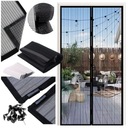 МОСКИТНАЯ СЕТКА ДЛЯ БАЛКОННЫХ ДВЕРЕЙ, МАГНИТНАЯ ДВЕРЬ С СИЛЬНЫМ МАГНИТОМ, 210х100