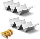 STOJAK NA TACOS BURRITO FOREMKA STALOWA 6 PRZEGRÓDEK ZESTAW DWIE SZTUKI