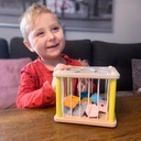 Образовательный сортировщик кубиков, гибкие деревянные сенсорные блоки для детей