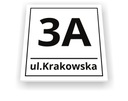 НОМЕР ДОМА 15x15см АДРЕСНАЯ ТАБЛИЧКА Забор | УЗОРЫ | + лента 3 м.