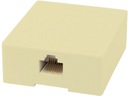 ТЕЛЕФОННАЯ РОЗЕТКА БОЛЬШАЯ ОДИНАРНАЯ КОРОБКА ДЛЯ ВИЛКИ 8P8C 1xRJ45
