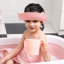 1 ШТ. ВОДОНЕПРОНИКНА ШАПОЧКА ДЛЯ КУПАННЯ ДИТИНИ З ЗАХИСТОМ ДЛЯ ВУХ РОЖЕВА