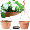 Doniczka wisząca TERRA śr. 29CM TERAKOTA + WKŁAD