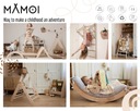 MAMOI gymnastické kruhy pre deti hojdačka ringo Materiál drevo