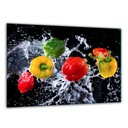 7w1 SZKLANA DESKA DO KROJENIA HARTOWANA 30x22 PAPRYKA SZKŁO HARTOWANE