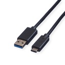 Кабель USB 3.2 A-C M/M, черный, 1 м