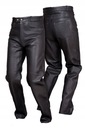 ПРЯМЫЕ МОТОКОЖАНЫЕ БРЮКИ SSM003 L