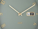 Zegar na ścianę wiszący DATA FLIP zielony do salonu biura OKAZJA Marka Karlsson