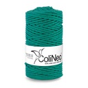 Плетеная нить для макраме ColiNea 100% хлопок, 3мм 100м, бирюзовый