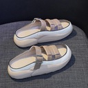 Dámske Slide Sandále Dámske Dievčenské Plážové sandále Open 40 Khaki Vrchný materiál guma