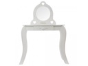 Toaletný stolík so zrkadlom, biely, 40 x 60 x 91 cm Montáž nábytok na samostatnú montáž