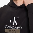 Calvin Klein Jeans pánska mikina čierna klokanka J30J323762-BEH 2XL Kód výrobcu J30J323762-BEH