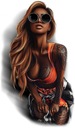 NAKLEJKA TATOO KOBIETA JENIFER SEXY GIRL KOLOR