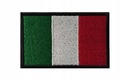 Nášivka na suchý zips Taliansko emblém talianska vlajka 5x8cm