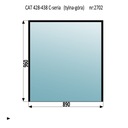 ЗАДНЕЕ ВЕРХНЕЕ ОКНО CAT 416C 428C 426C 428C 438C