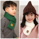 Winter Knitted Scarf For Women Kids Neckerchief Autumn Boys Girls Warmer Ne Wiek dziecka 0 +