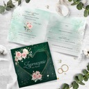 Свадебные приглашения ГОТОВЫЕ к свадьбе с конвертом S14