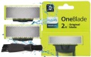 ЛЕЗВИЯ PHILIPS OneBlade ОРИГИНАЛ, 2 ШТ. ЛЕЗВИЕ ДЛЯ БРИТЬИ QP2XXX, ГОЛОВКА НОЖА ДЛЯ БРИТЬЯ