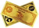 100 Dolarów 1882 Pozłacany Banknot Kolekcjonerski Waluta dolar
