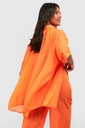 KOŠEĽA TRANSPARENTNÁ OVERSIZE ORANŽOVÁ CASUAL BOOHOO 6XL Dominujúci vzor bez vzoru