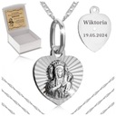 СЕРЕБРЯНАЯ ЦЕПЬ С МЕДАЛИТОЙ PR. 925 СУВЕНИРОВ ПЕРВОГО СВЯТОГО ПРИЧАСТИЯ + БЕСПЛАТНЫЕ ПОДАРКИ