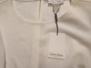 CALVIN KLEIN biela elegantná BLÚZKA s volánikom M Rukáv bez rukávov