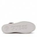 Guess Obuwie Damskie Wysokie Sneakersy VYVES Białe Bordo Z Logo 38 EU Marka Guess