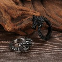 KALEN Creative 3D Dragon Charm prstene na prsty HIp Ho Rukáv dlhý rukáv