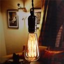 E27 декоративная ретро-лампа Edison ST64 60 Вт, акцентный светильник