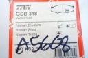 TRW GDB318 KLOCEK DE FREIN JEUphoto 16