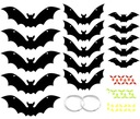 DEKORACJA WISZĄCA NIETOPERZE NA HALLOWEEN GIRLANDA OZDOBA STRASZNE 15 SZTUK