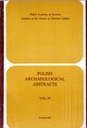 Польские археологические рефераты, том 19/1992.