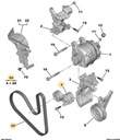 OPEL Astra L Mokka Grandland 1.5D натяжитель и ремень генератора